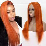 Hot Sale 24" Transaparent Frontal Lace Wig Color Wig