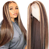 Hot Sale 24" Transaparent Frontal Lace Wig Color Wig