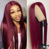 Hot Sale 24" Transaparent Frontal Lace Wig Color Wig