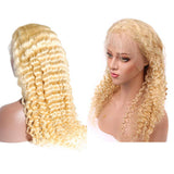 #613 Deep Wave 13x4  Transparent Frontal Lace Wig 180% Density