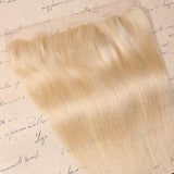 #613 Straight Frontal Human Hair Blonde Frontal