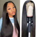 Glueless Wear And Go Wig Straight HD Full Frontal 13*4 Lace Wig Natural Black