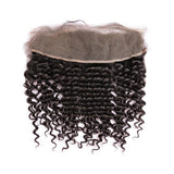 Bundle Deals With Frontal Deep Curly Virgin Human Hair Natural Black