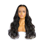 Glueless Wear And Go Wig Body Wave HD Full Frontal 13*4 Lace Wig Natural Black