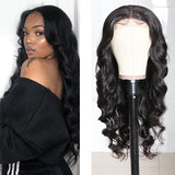 Glueless Wear And Go Wig Body Wave 5x5 Invisible HD Closure Lace Wig  Natural Black