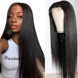 Glueless Wear And Go Wig Straight 5x5  Invisible HD Closure Lace Wig Natural Black