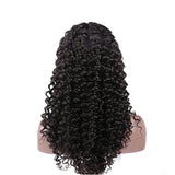 Glueless Wear And Go Wig Deep Wave HD Full Frontal 13*4 Lace Wig Natural Black