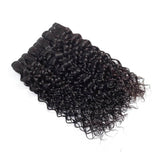 Bundle Deals With Frontal Italy Curly Virgin Human Hair Natural Black