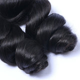 Bundle Deals With Frontal Loose Wave Virgin Human Hair Natural Black